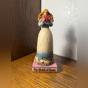 Jim Shore Heartwood Creek "My Heart is Yours" Girl with Heart Figurine